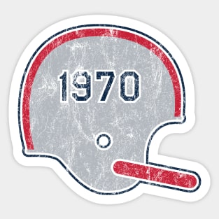 New England Patriots Year Founded Vintage Helmet Sticker